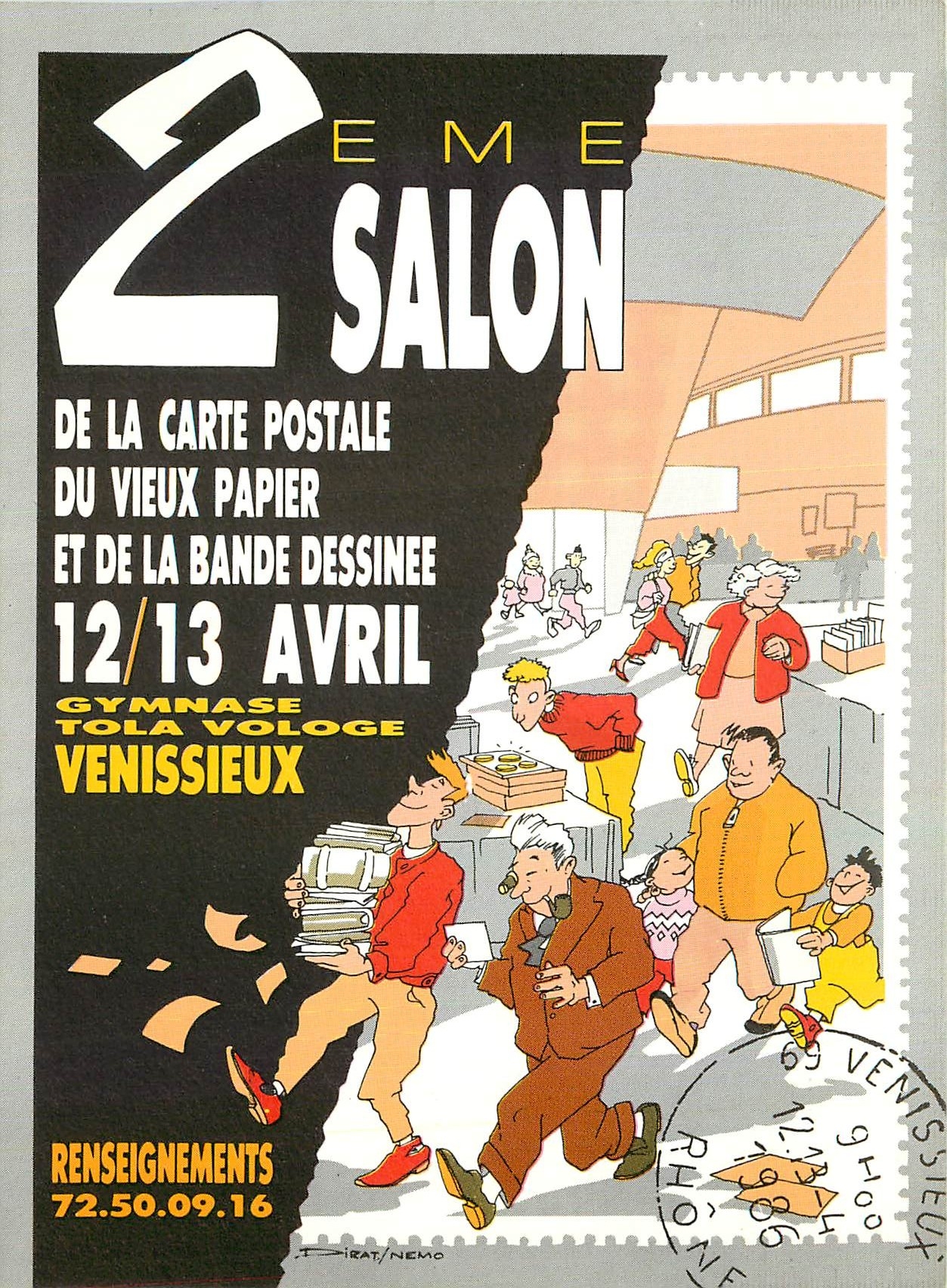 CPM Venissieux 2EME Salon de la carte postale du vieux papier et de la Bande Dessinee