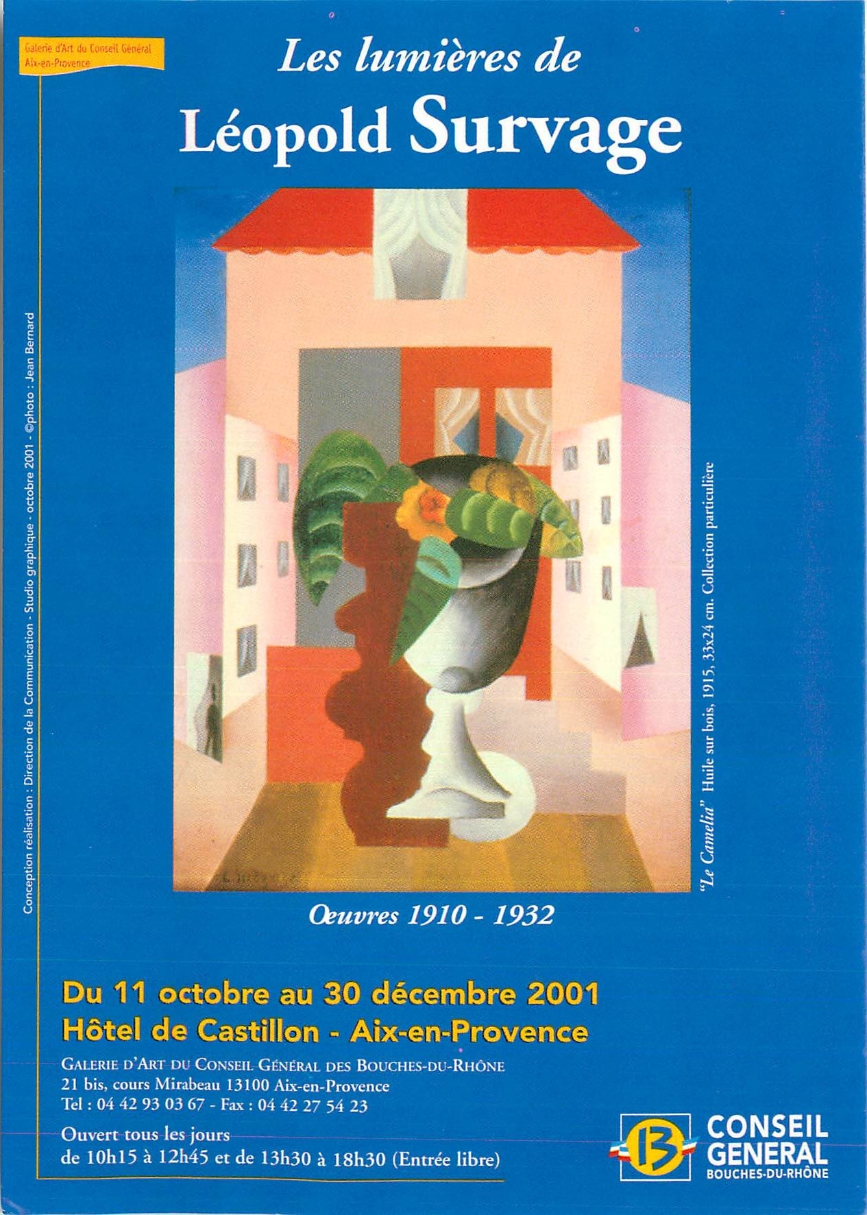CPM Les Lumieres de Leopold Survage Exposotion du 11 oct au 30 dec 2001