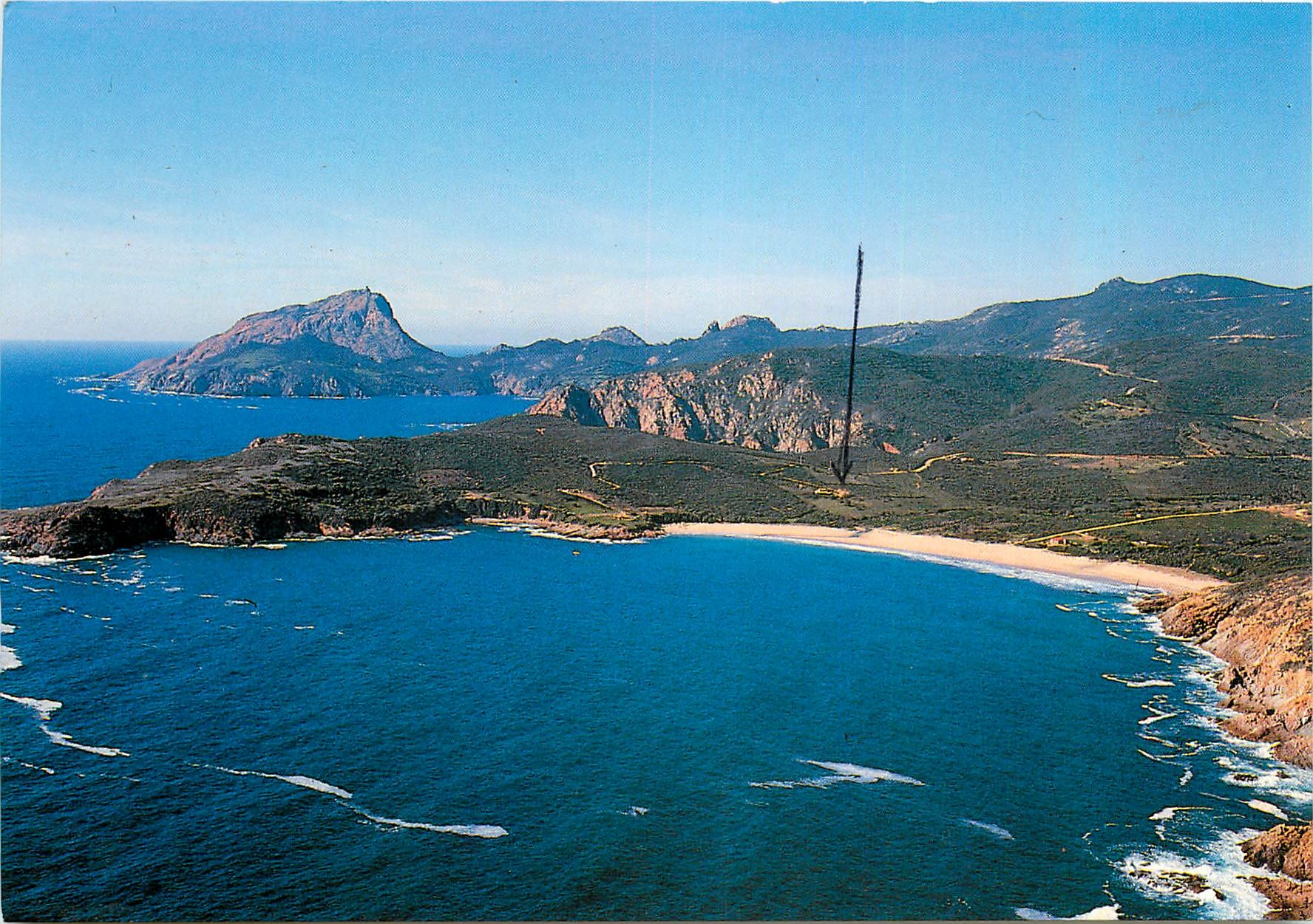 CPM Corse Ile de Beaute Souvenir de Piana La plage d'Arone et le Capo Rosso
