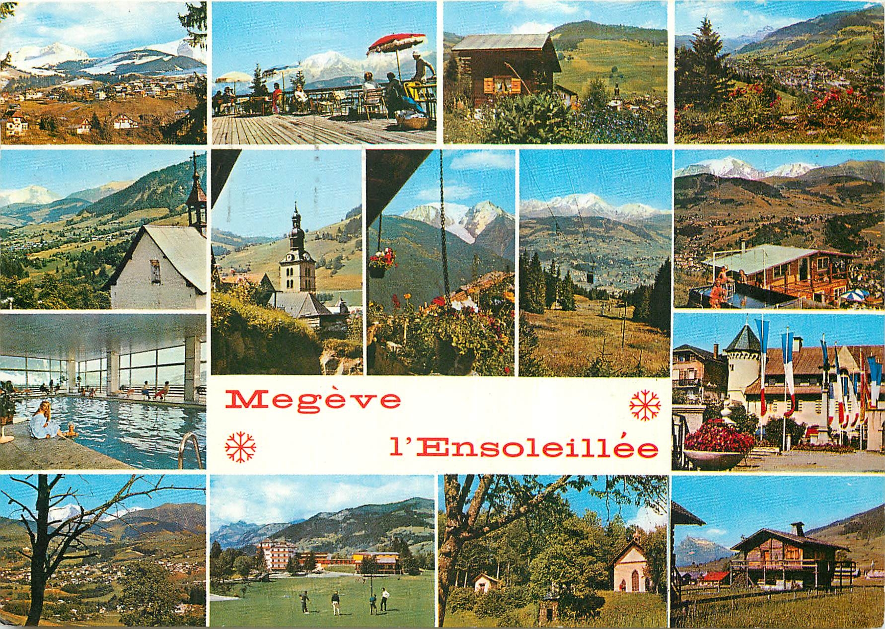 CPM Megeve l'ensoleillee (Haute Savoie) Alt 1113 metres souvenir