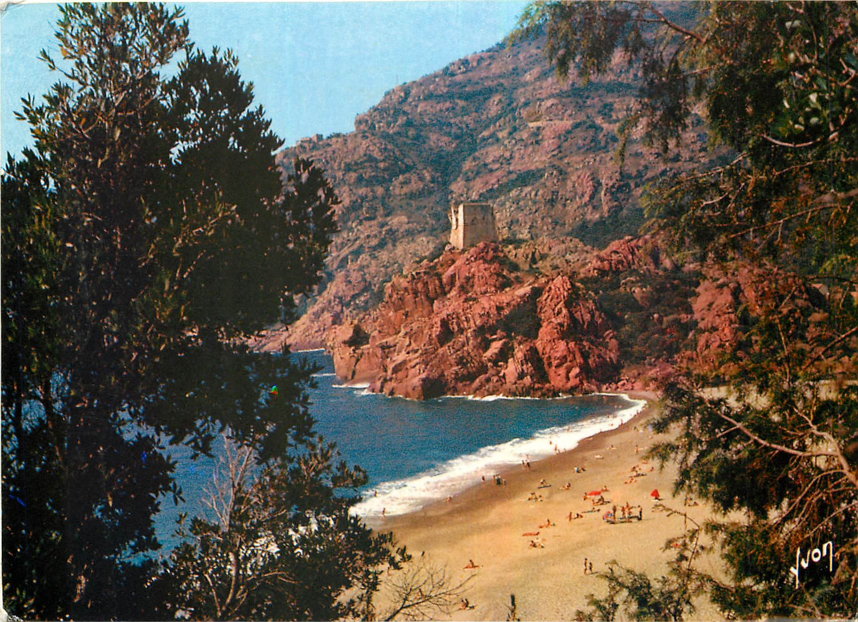 CPM Couleurs et Lumiere de France La Corse Casis de Beaute Porpo (Corse) La plage et la tour Genoise