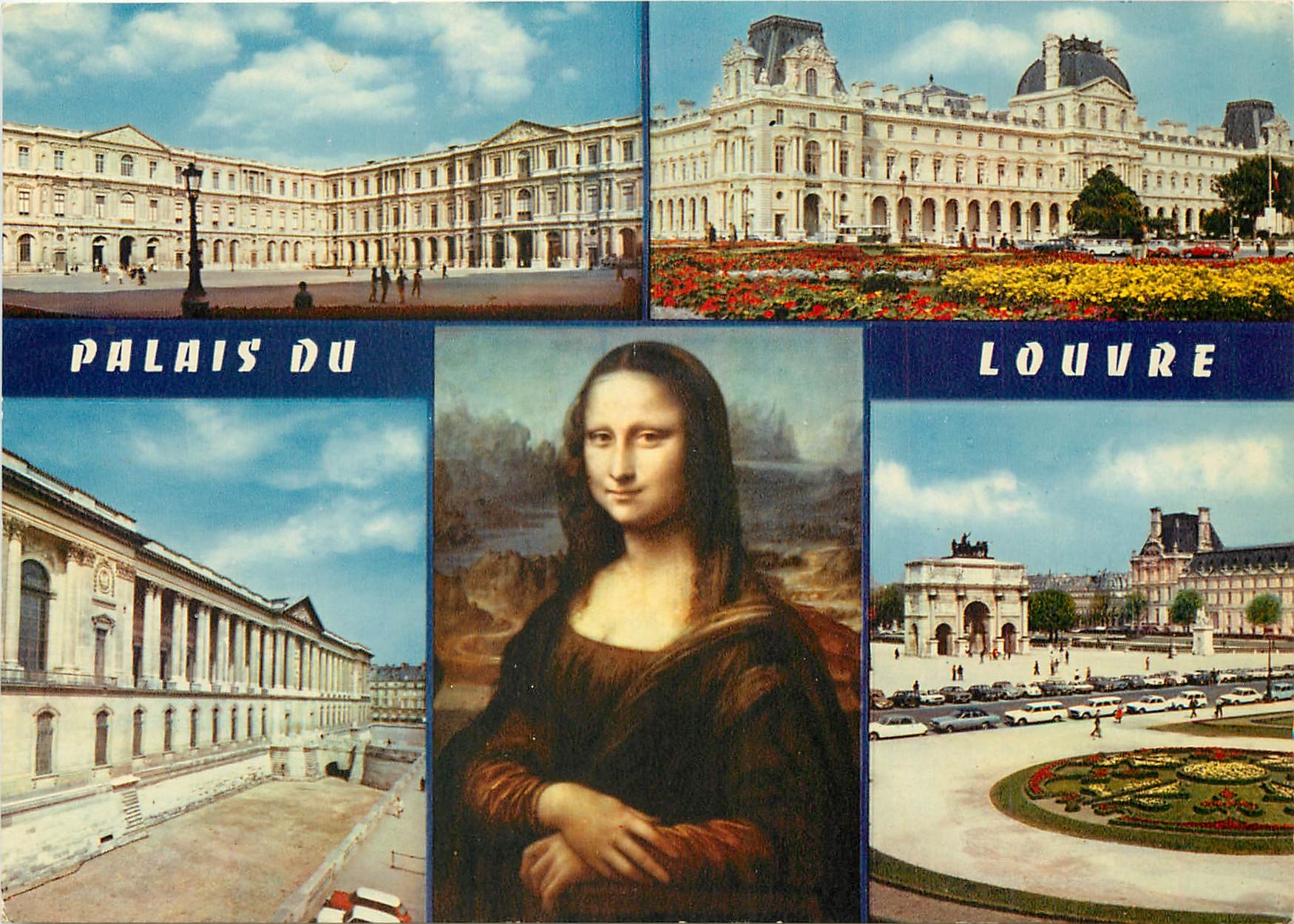 CPM  Palais du Louvre Paris Joconde Leonard de Vinci