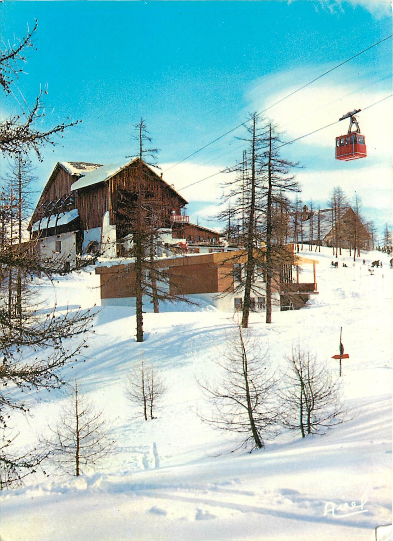 CPM Les Joies de la neige Serre Chevalier (alt 300 500) la gare de Serre Ratier Le depart de la pis