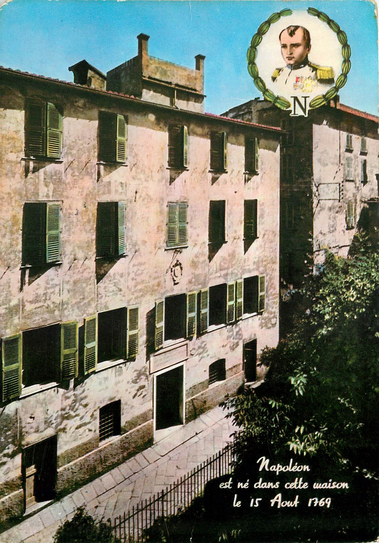 CPM La Corse Ile de Beaute Ajaccio Maison natale de l'Empereur Napoleon 1er