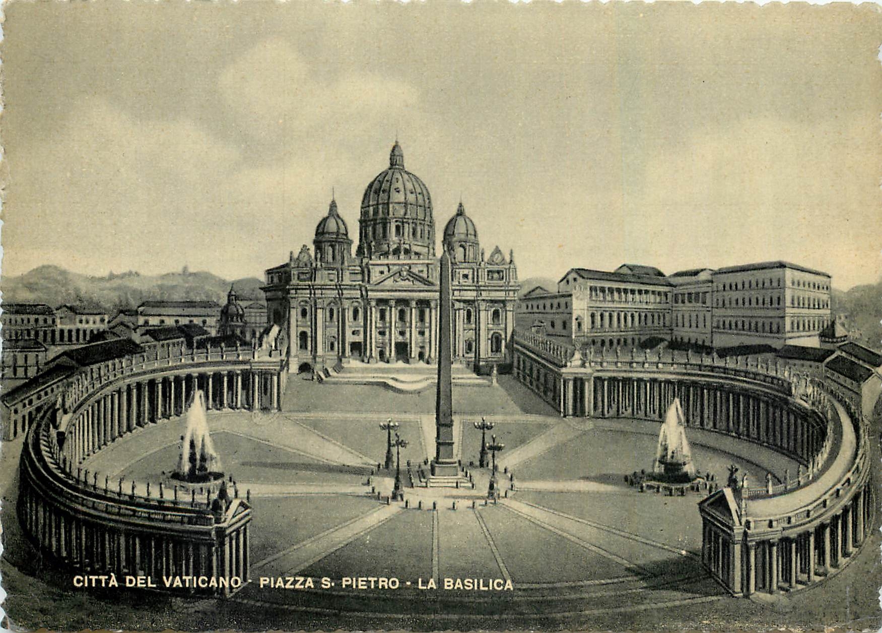 CPM Citta Del Vaticano Palce Saint Pierre et la Basilique
