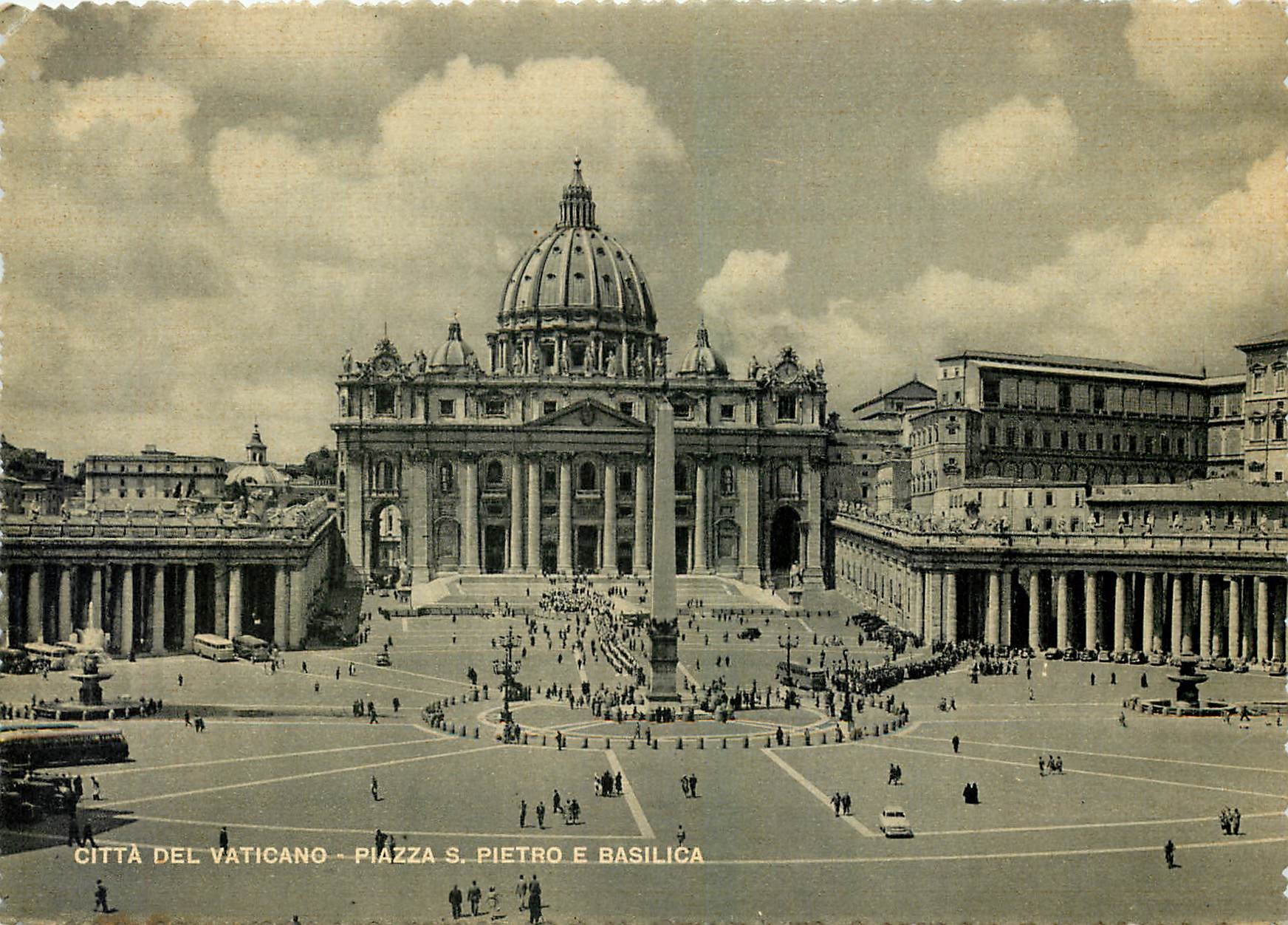 CPM Citta Del Vaticano Place Saint Pierre et Basilique