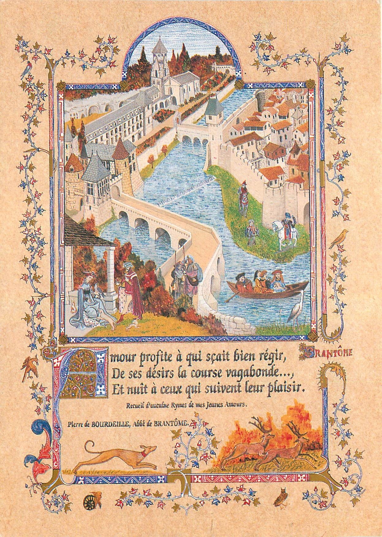 CPM  Sur les chemins de Saint Jaques de Compostelle Brantome