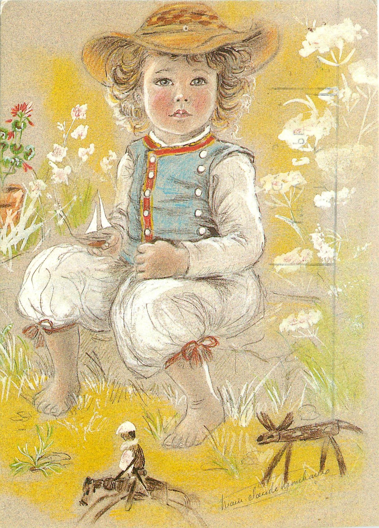 CPM Image du Pays breton Aquarelle et creyon