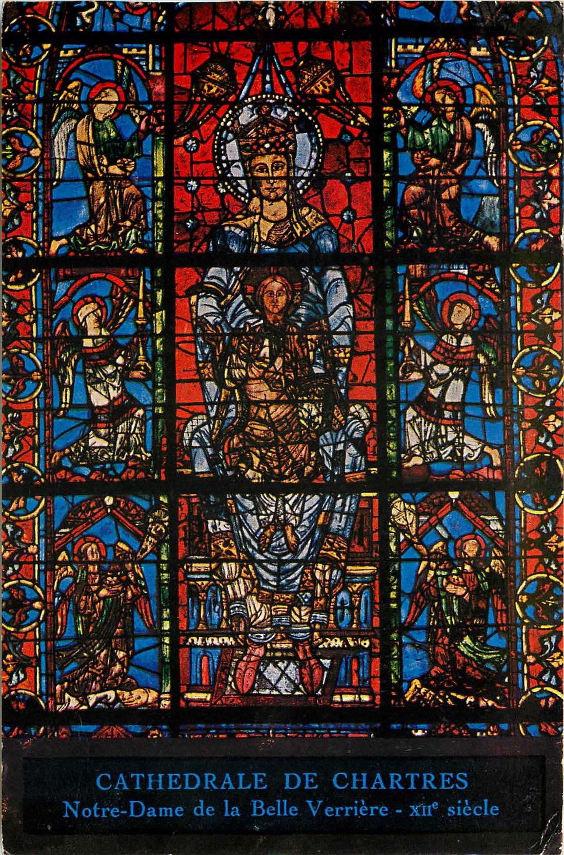 CPM Cathedrale de Chartres Notre Dame de la Belle Verriere XIIes