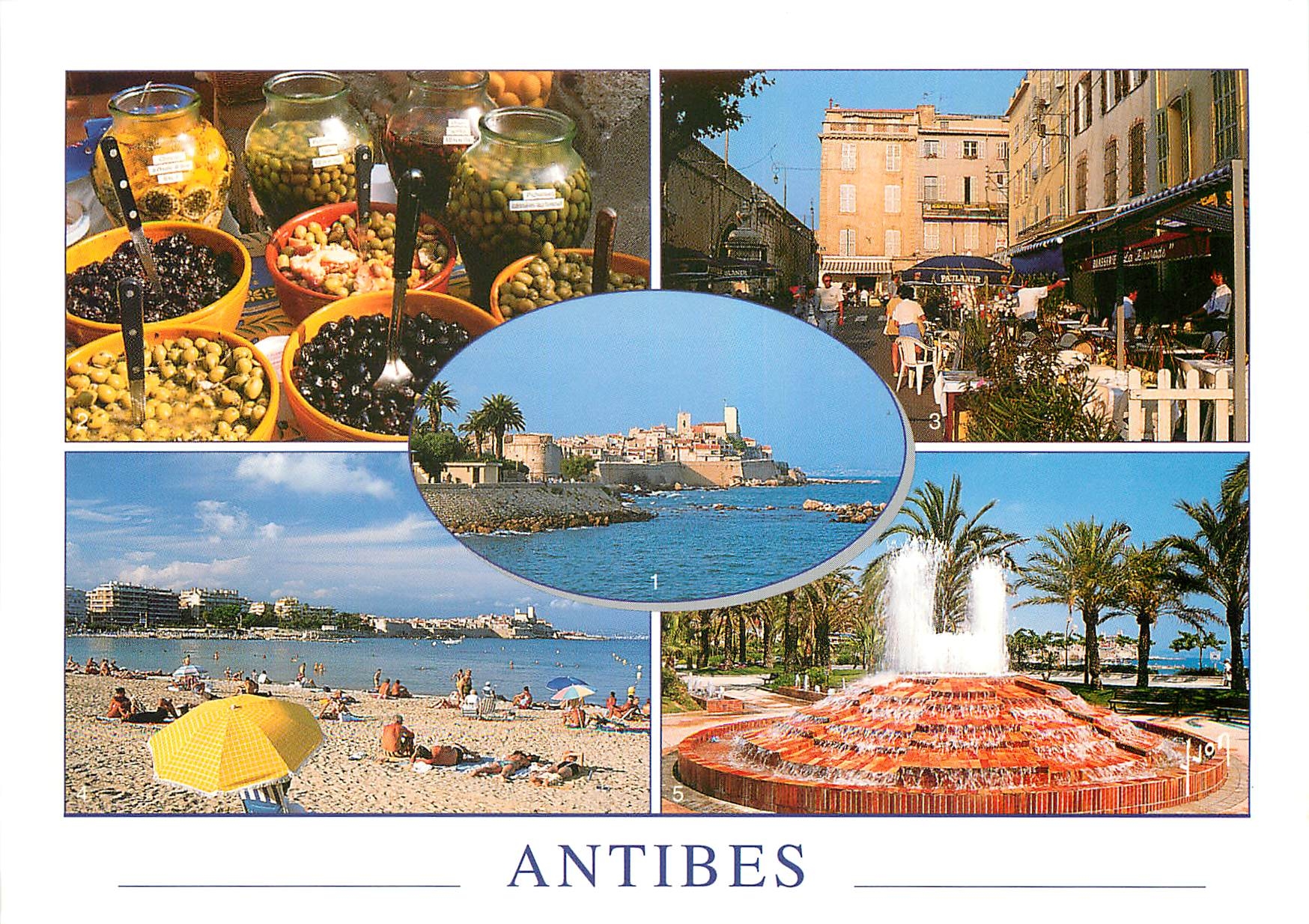 CPM Couleurs et Lumiere de France la Cote d'Azur Antibes (A Mmes) Les remparts et la vieille viiel l