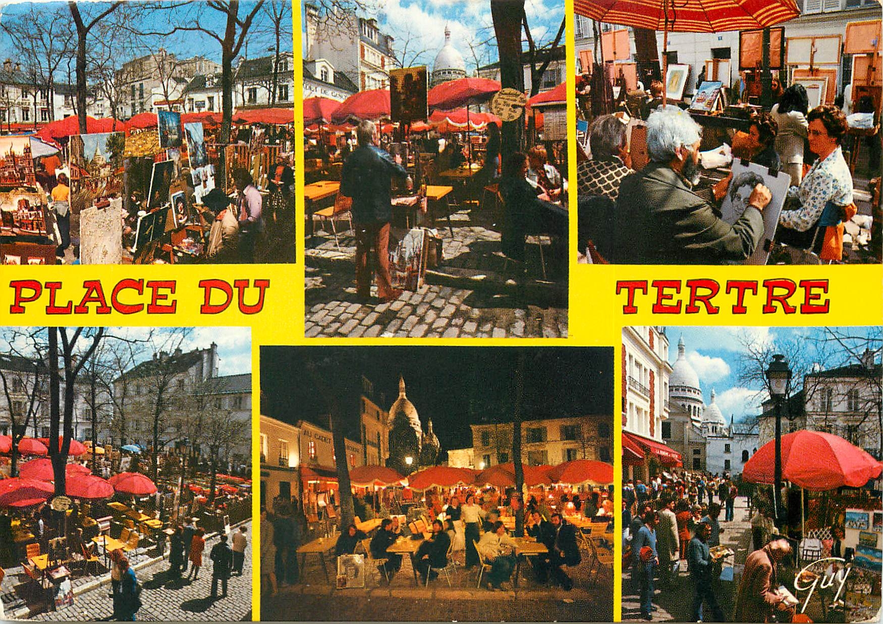 CPM Paris et ses Merveilles Divers aspect de la Place du Tertre