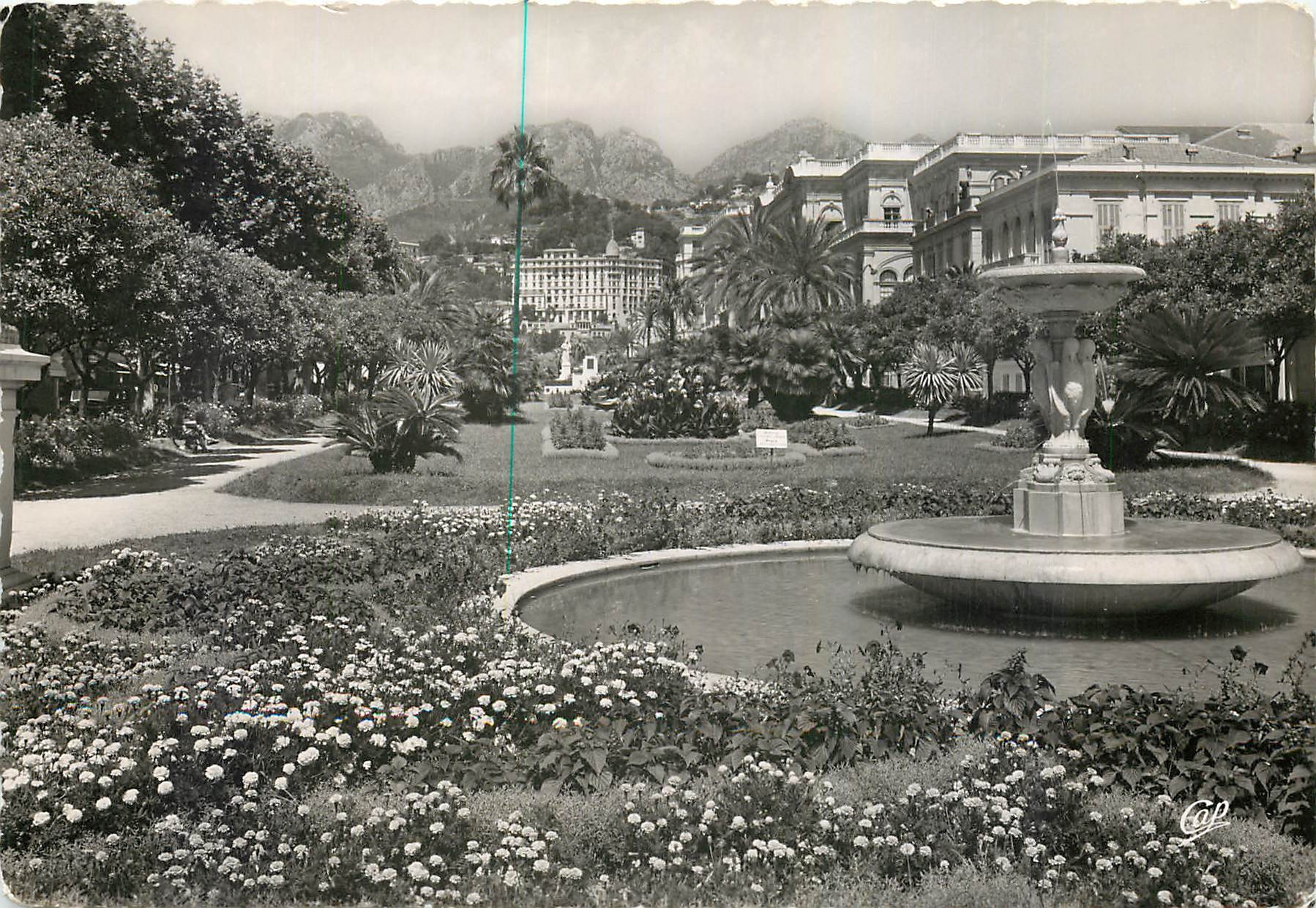 CPM Menton Le jardin public