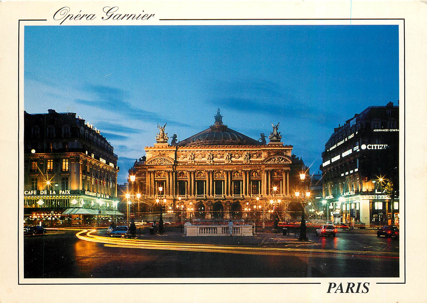 CPM Paris La nuit L'Opera Gamier