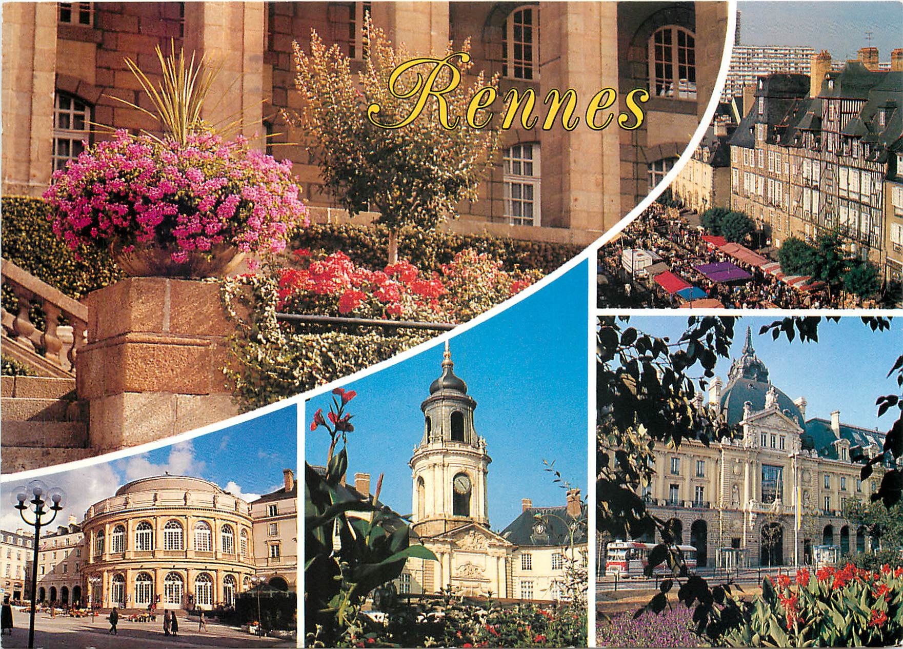 CPM Ancienne capitale du Duche de Bretagne Rennes (nom Bretogne Roazon)