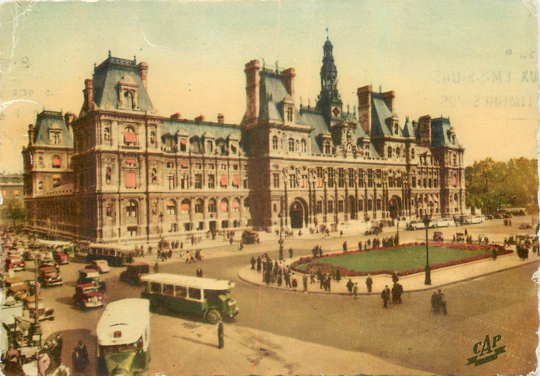 CPM Paris l'Hotel de Ville