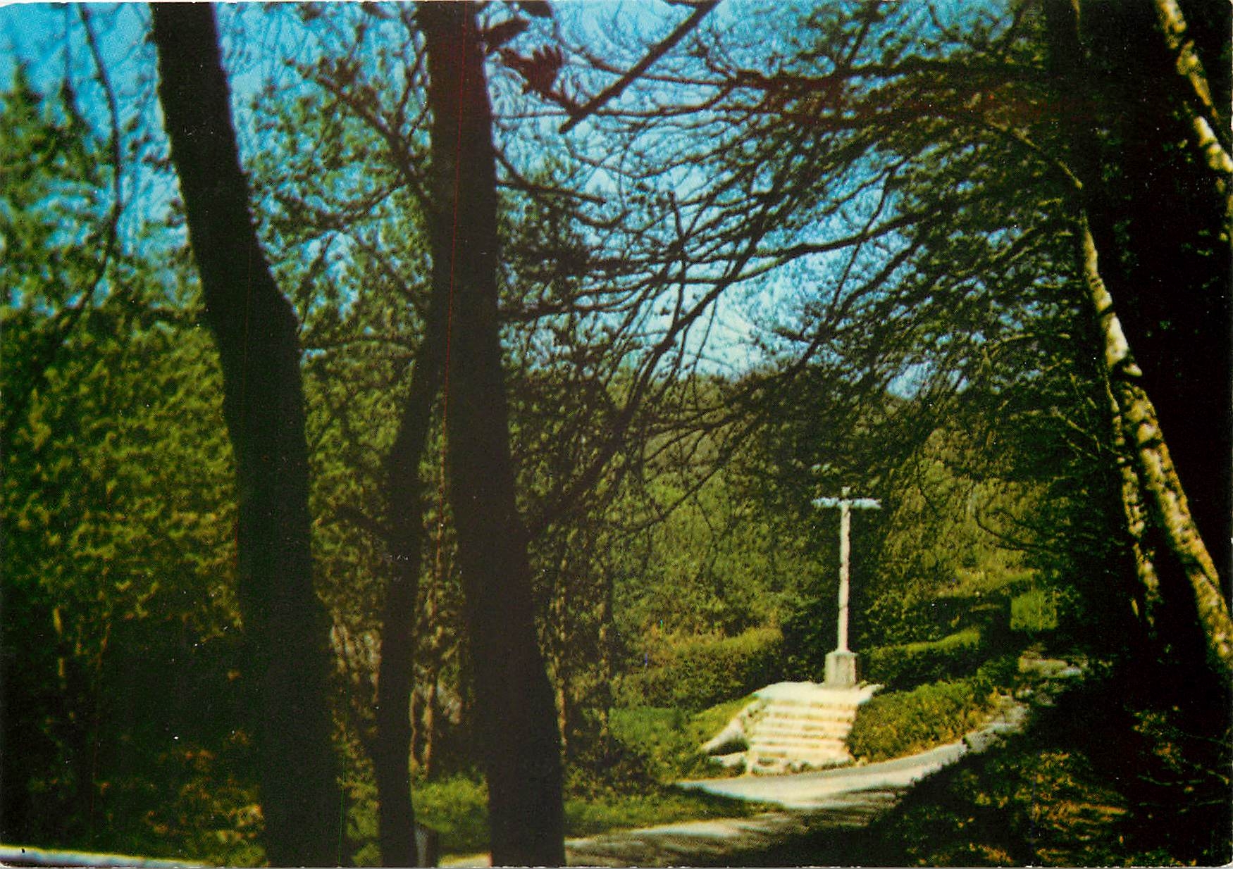CPM Environs de Bagnoles de l'Orne Saint Ortaire (Orne) La croix sous le soleil d'Avril