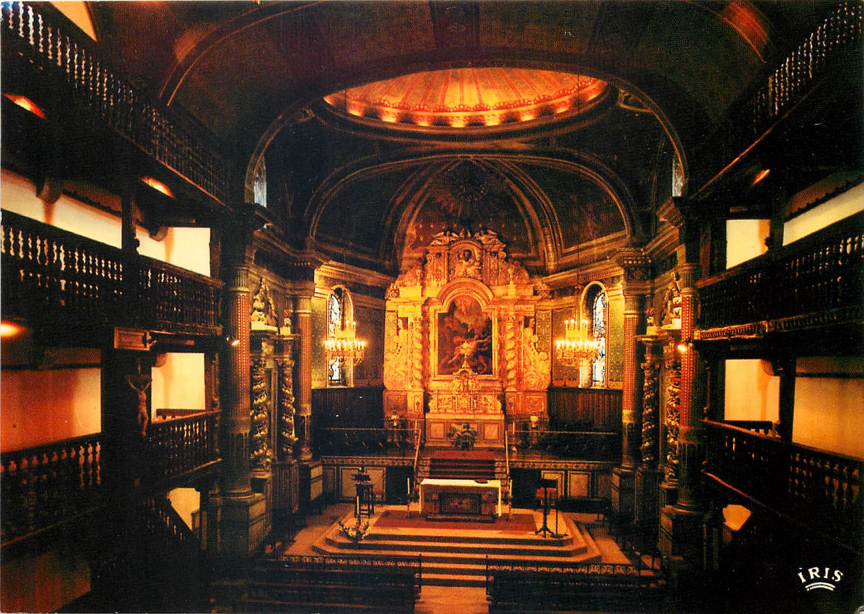 CPM Cambo les Bains Interieur de l'eglise