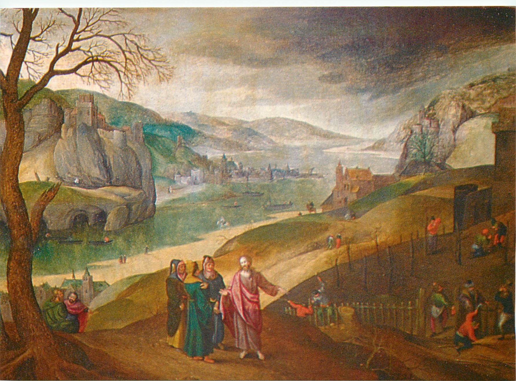 CPM  Chapelle N D de Montfaucon d'Abel Grimer Ecole flamande XVIe s Mars Taille de la vigne