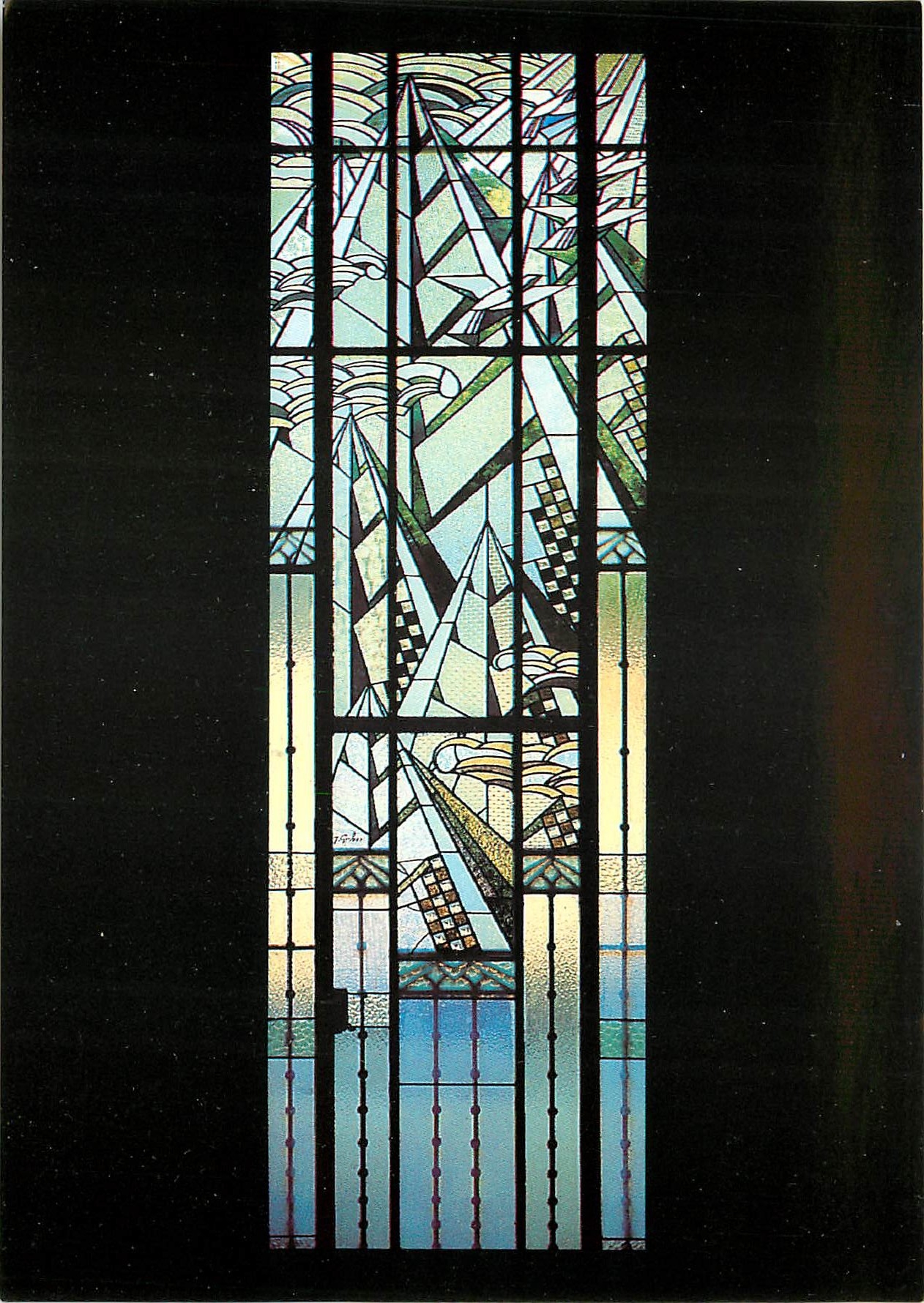 CPM Ciboure (Pyrenees atlantiques) Villa Leihorra 1928 Joseph Hiriart architecte vitrail Gruber