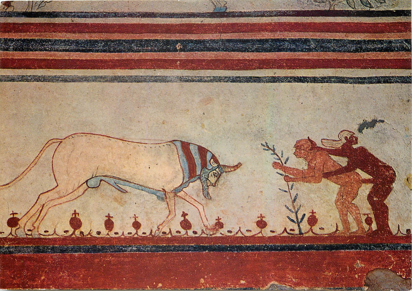 CPM Tarquina necropoli Tombeau des taureaux detail