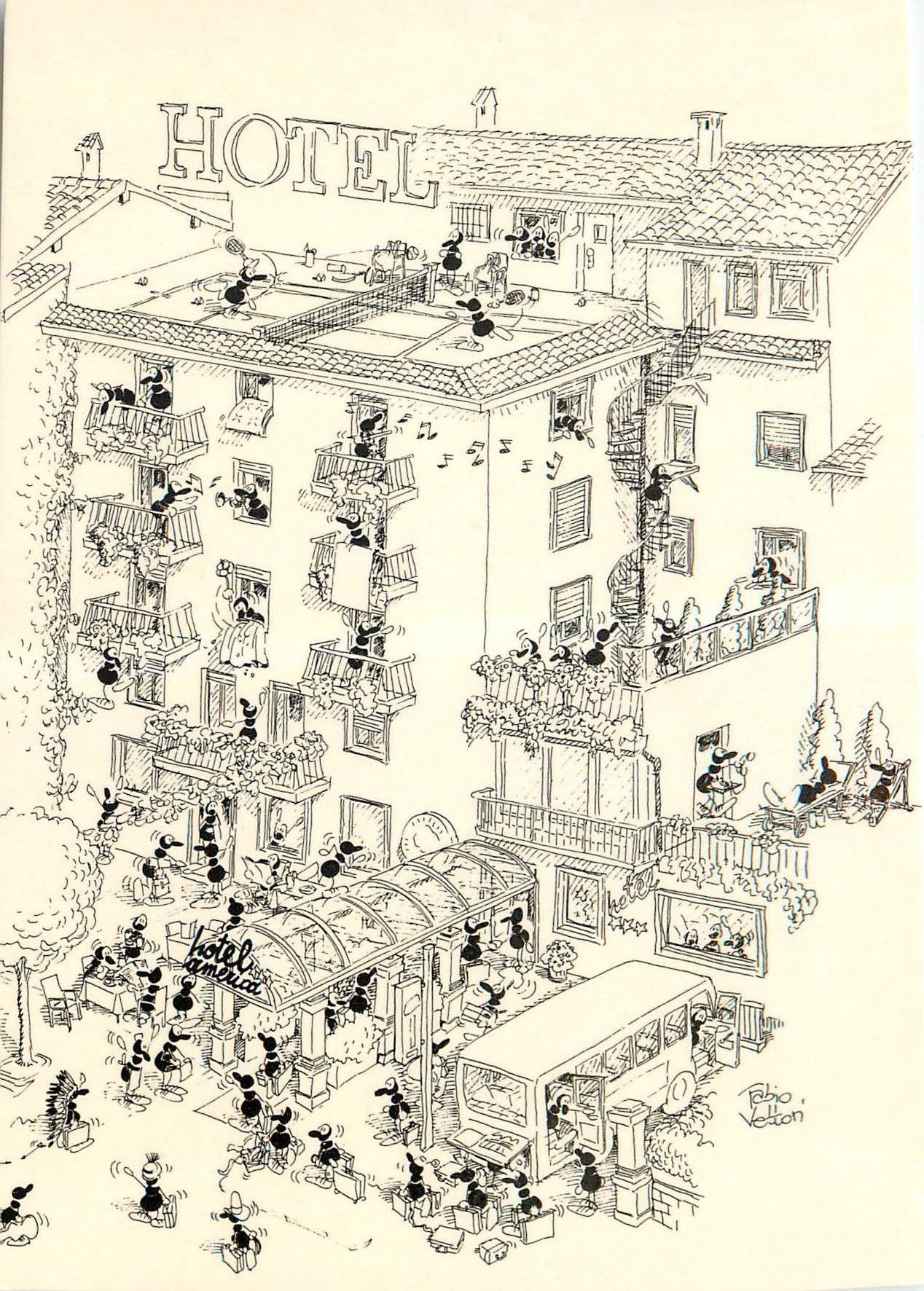 CPM Hotel America disegnato da Fabio Vetton Trento Via Torre Verde