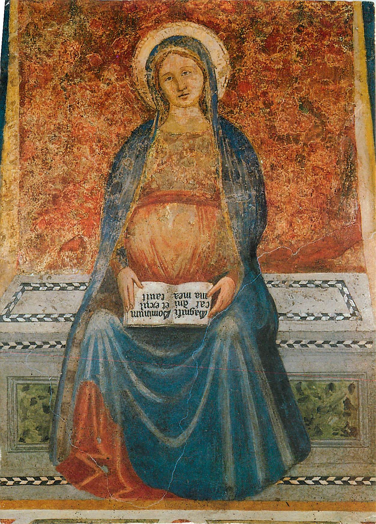 CPM Vicenza Santa Maria di Monte Berico Madone du Magnificat Fresque de Baptiste de Vicenza (XVs)