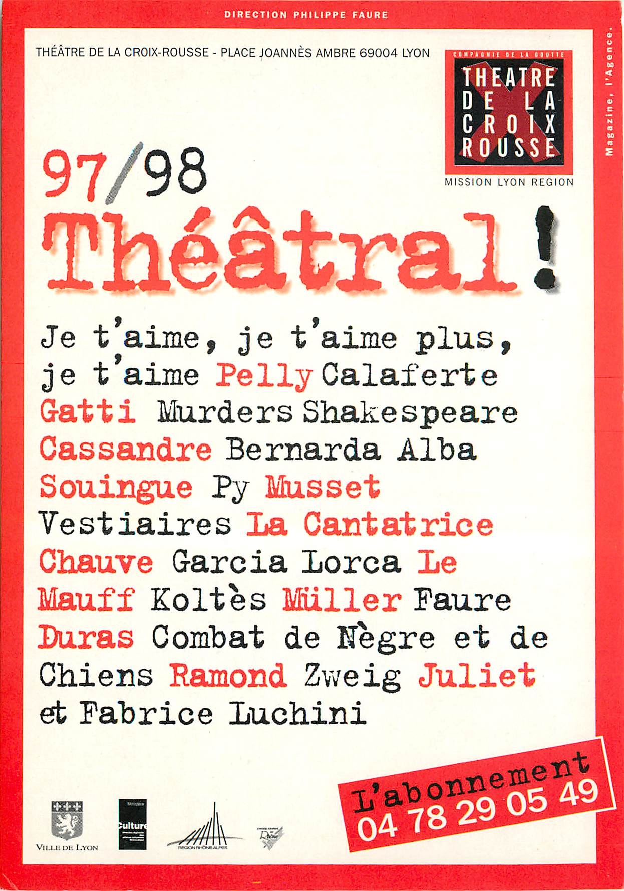 CPM 97 98 theatral