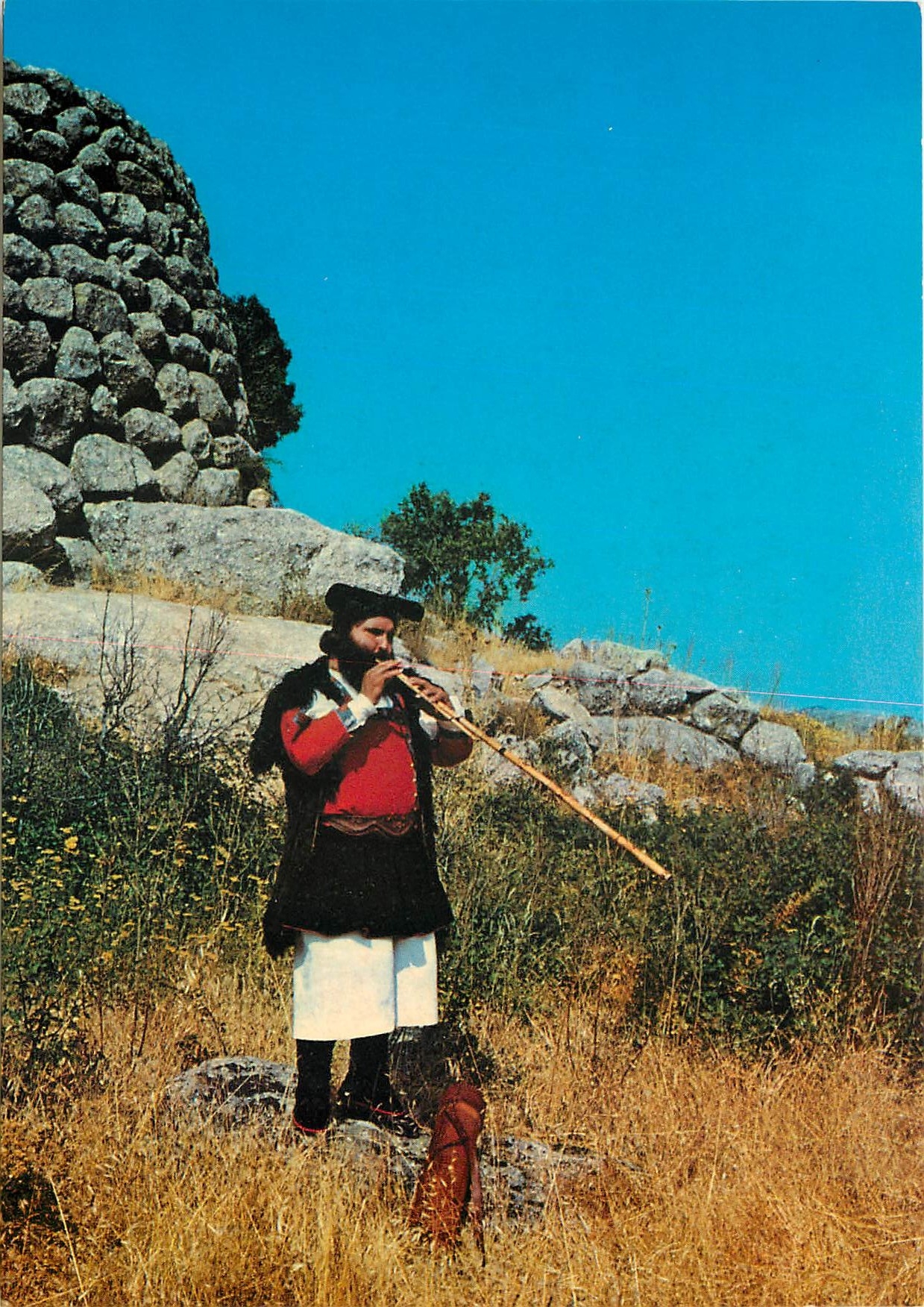 CPM Costumi Sardi Ovodda (NU) Suonatore a bidulas