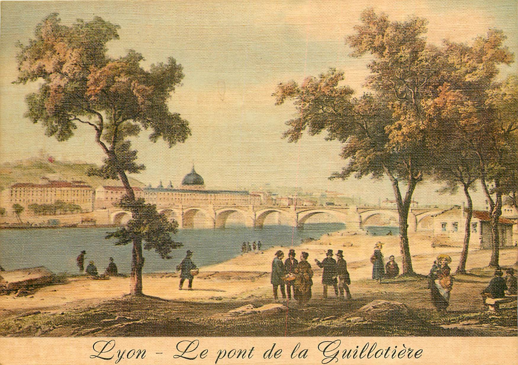 CPM Lyon Le pont de la Guillotiere