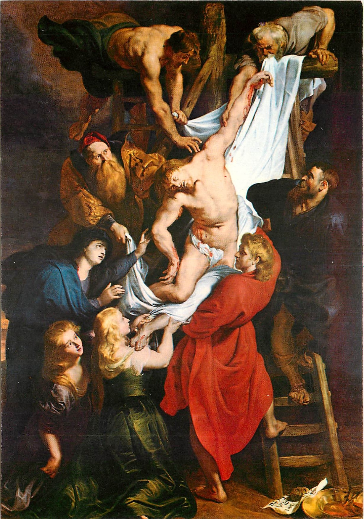 CPM Anvers la descente de croix de P P Rubens