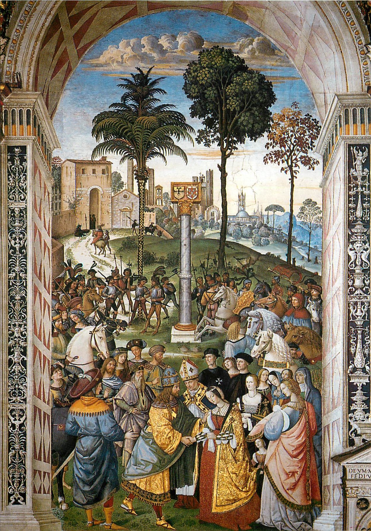CPM Siena Cathedrale Enea Silvio Piccolimi Frederix III et Eleonore d'Aragon