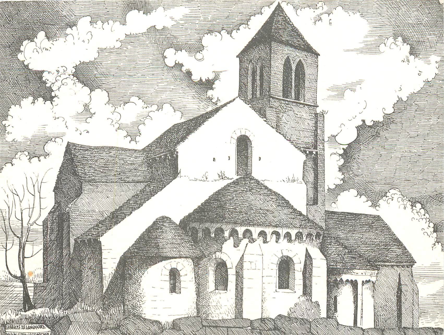 CPM Eglise de l'ancien chapitre des Chanoinesses de Lancharre 