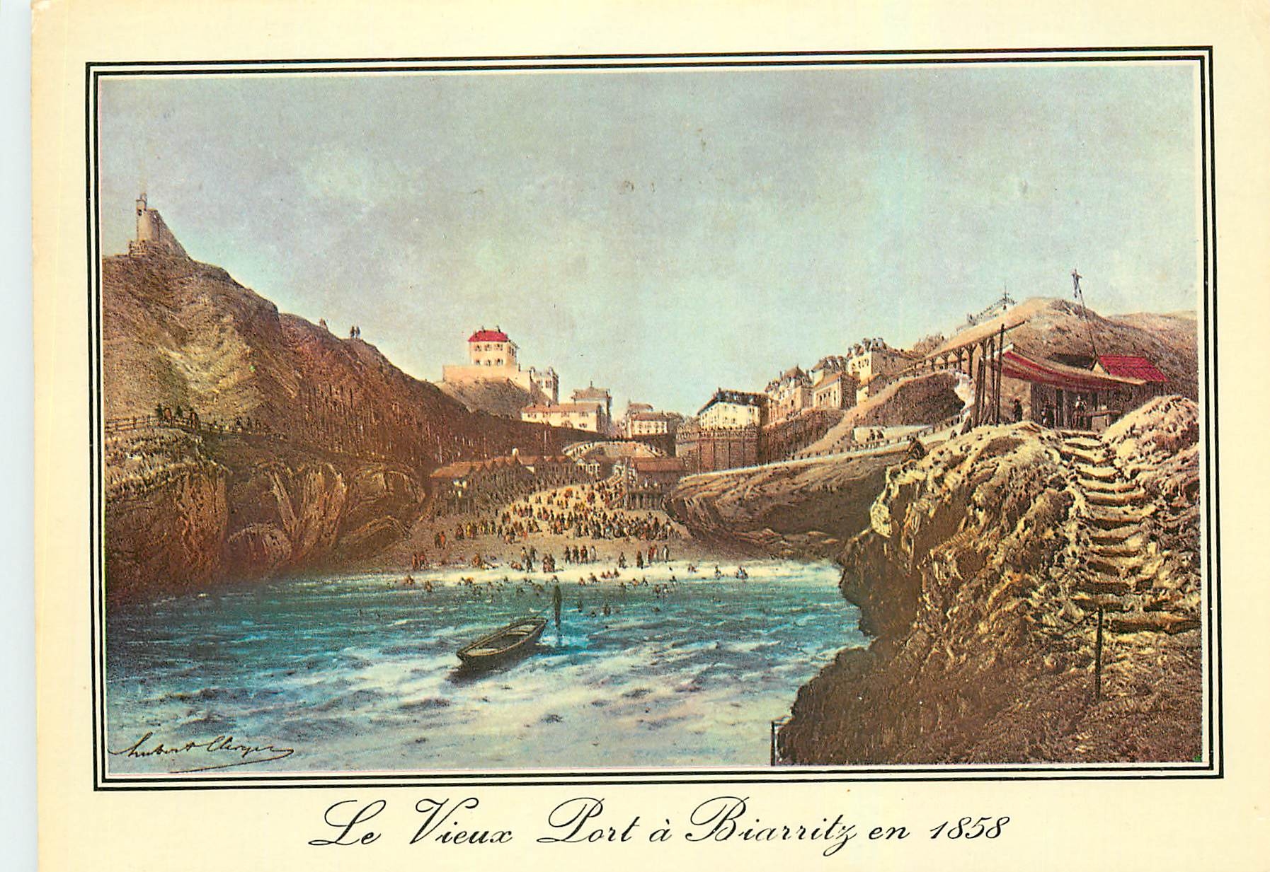 CPM Biarritz Vieilles Gravures de 1858
