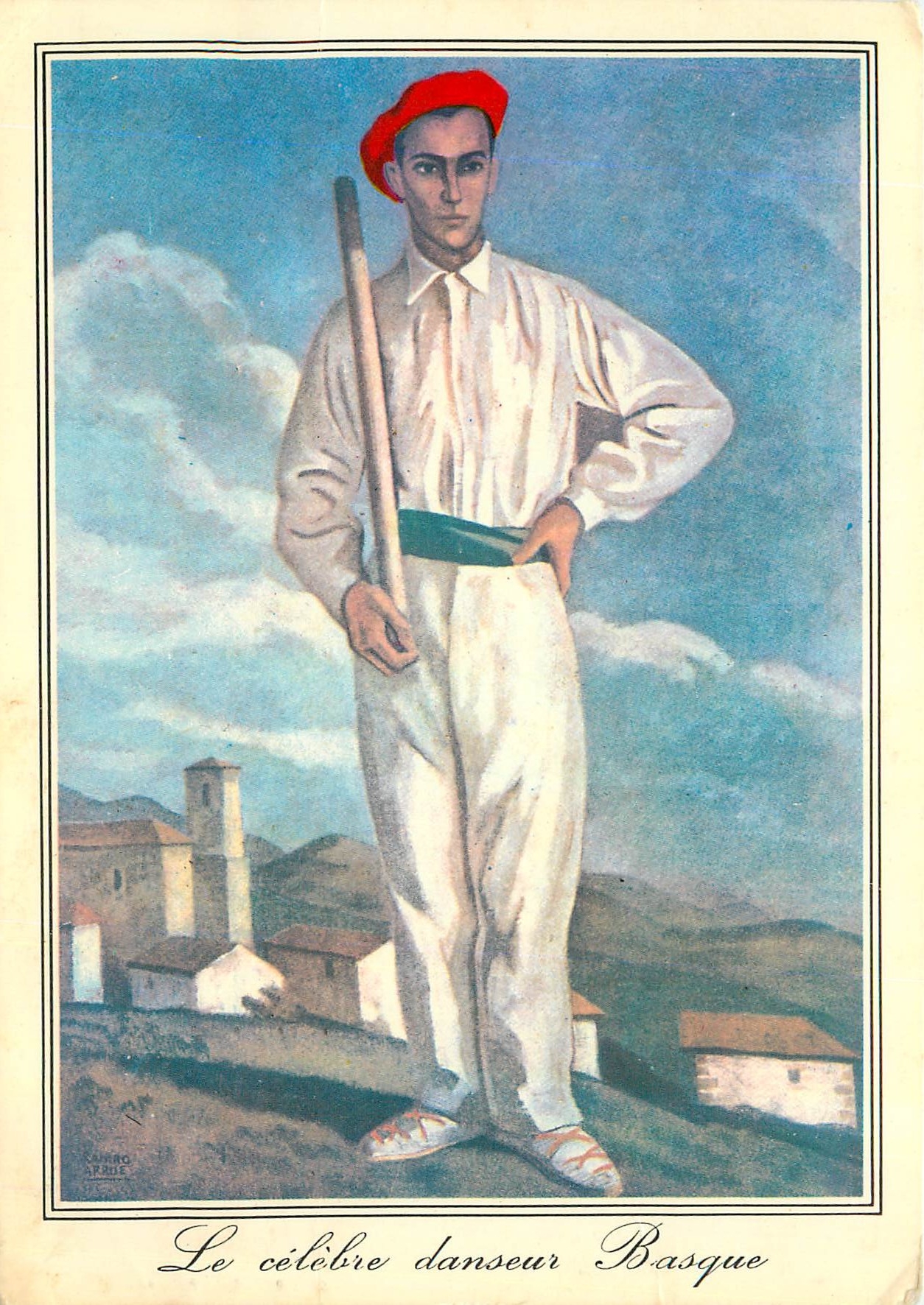 CPM Le celebre danseur Basque Pays Basque Vieilles Gravures Basques 