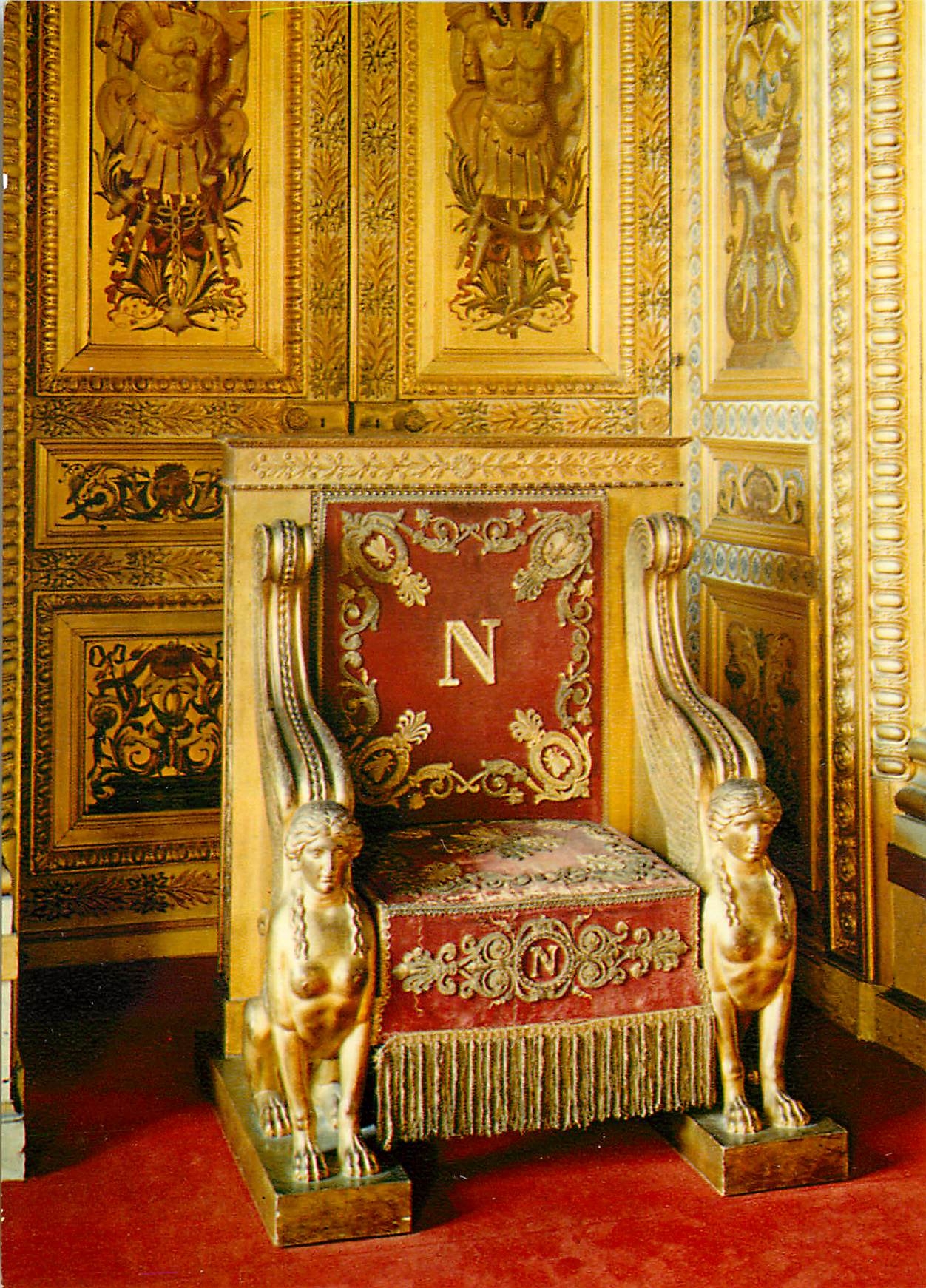 CPM Palais du Luxembourg Le trone de Napoleon