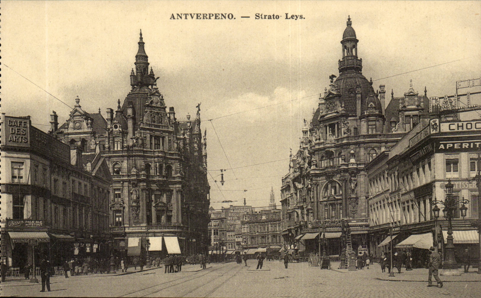 Antverpeno -CPA- Strato Leys Esperanto Instituto