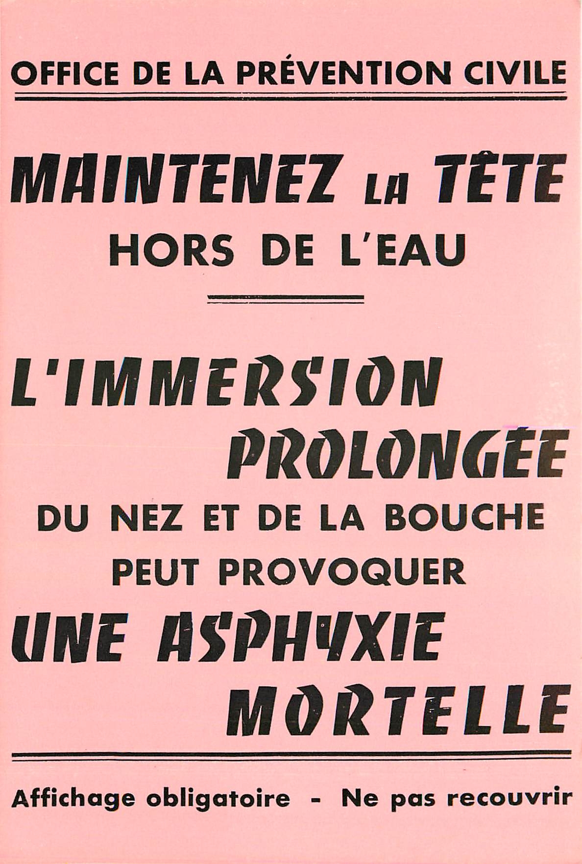 CPM Office de la Prevention Civile Musee de l'Affiche et du Tract 