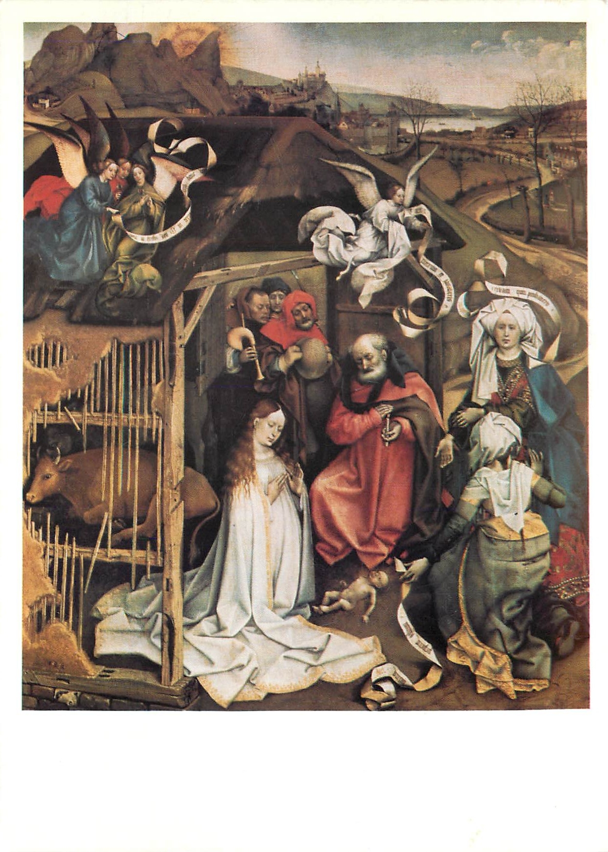 CPM La Nativite du Maitre de Flemalle Musee de Dijon 