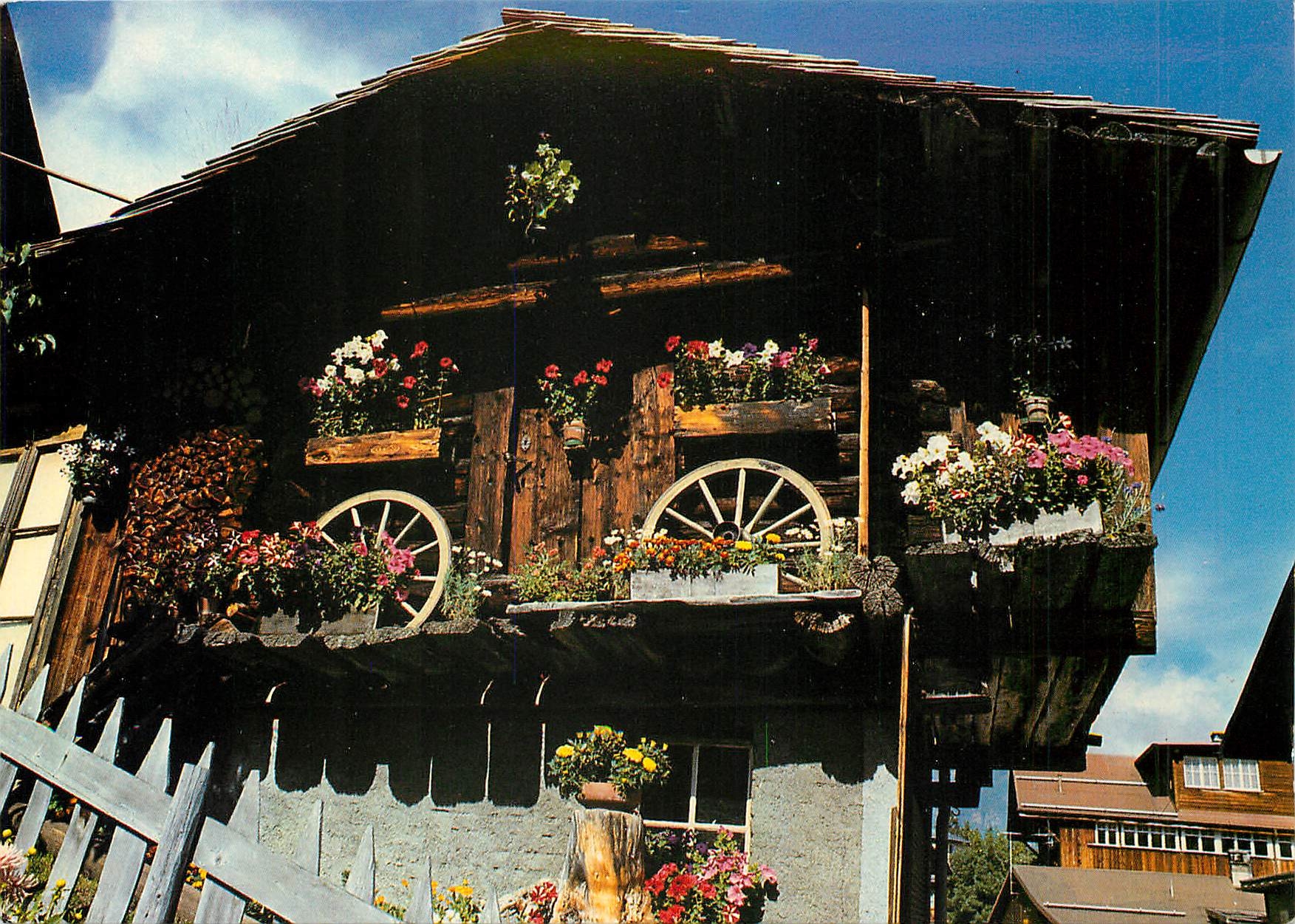 CPM Schweiz Switzerland Chalet in Murren Berner Oberland