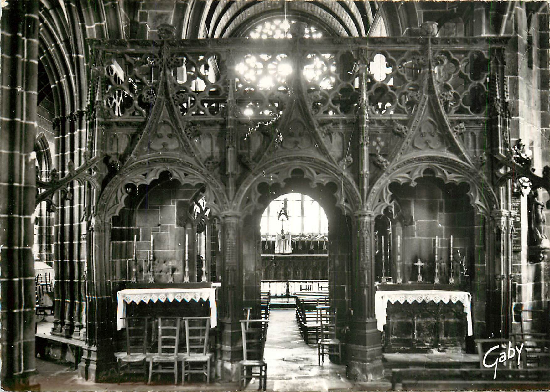 CPA Le Folgoet Finistere Basilique Notre Dame de Folgoet Le Jube 