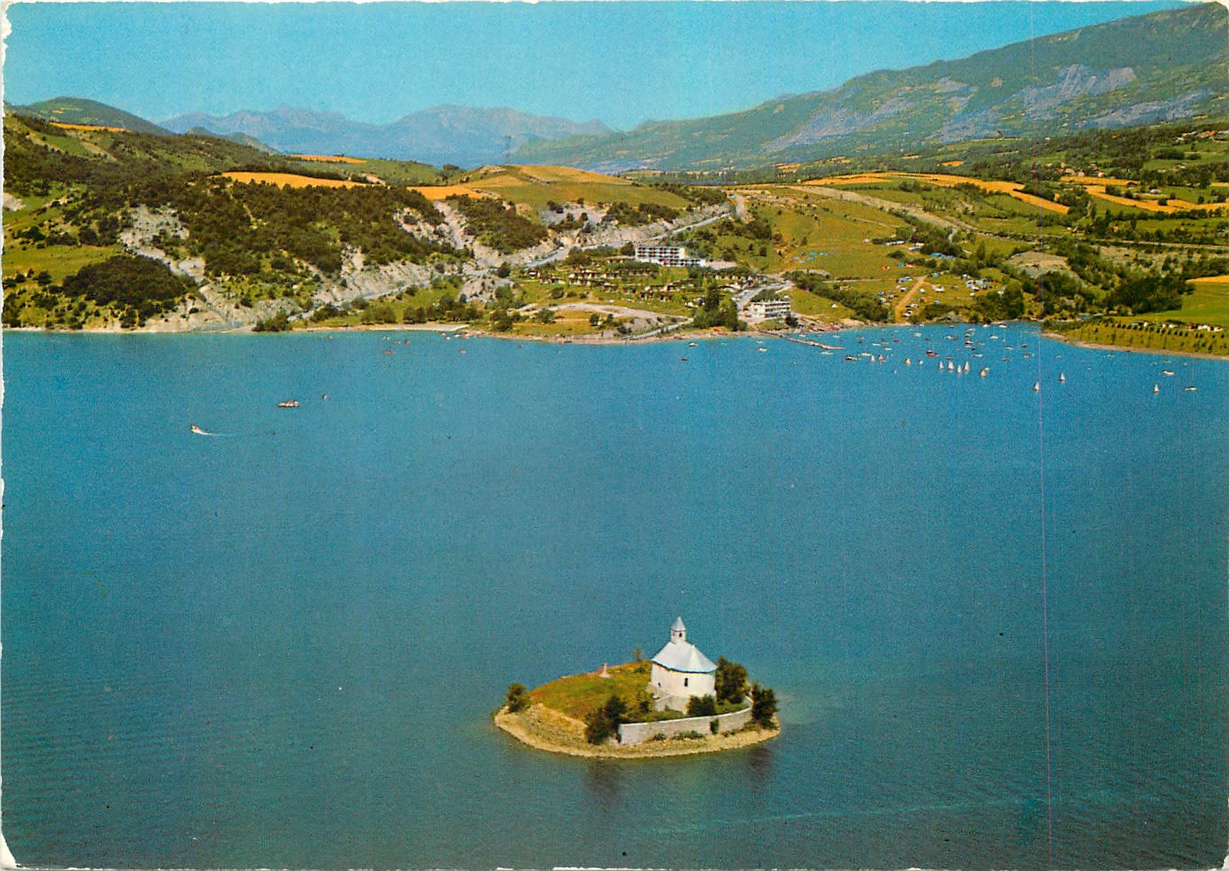 CPM Lac de Serre Poncon Hautes Alpes La Chapelle Saint Michel de Prunieres 