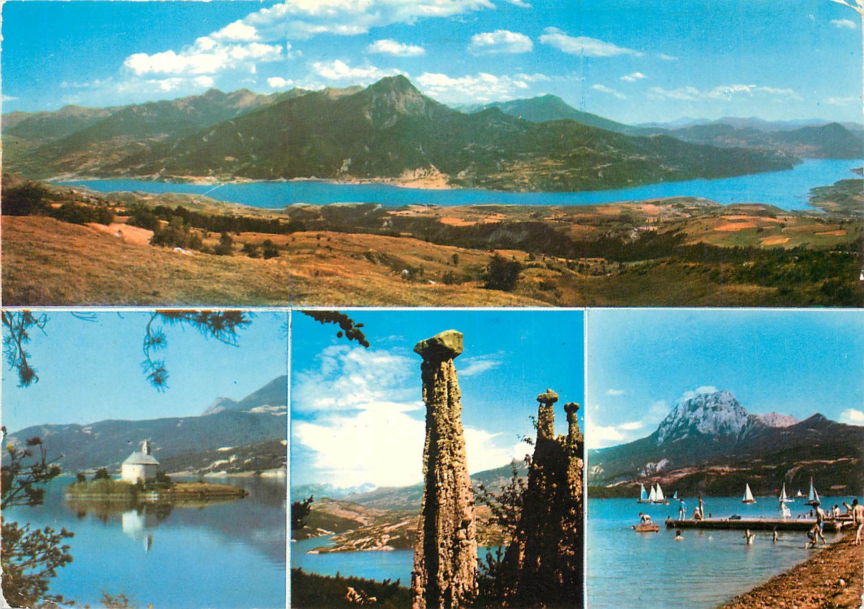CPM Les Alpes Lac de Serre Poncon Vue panoramique prise de St Apolinaire 