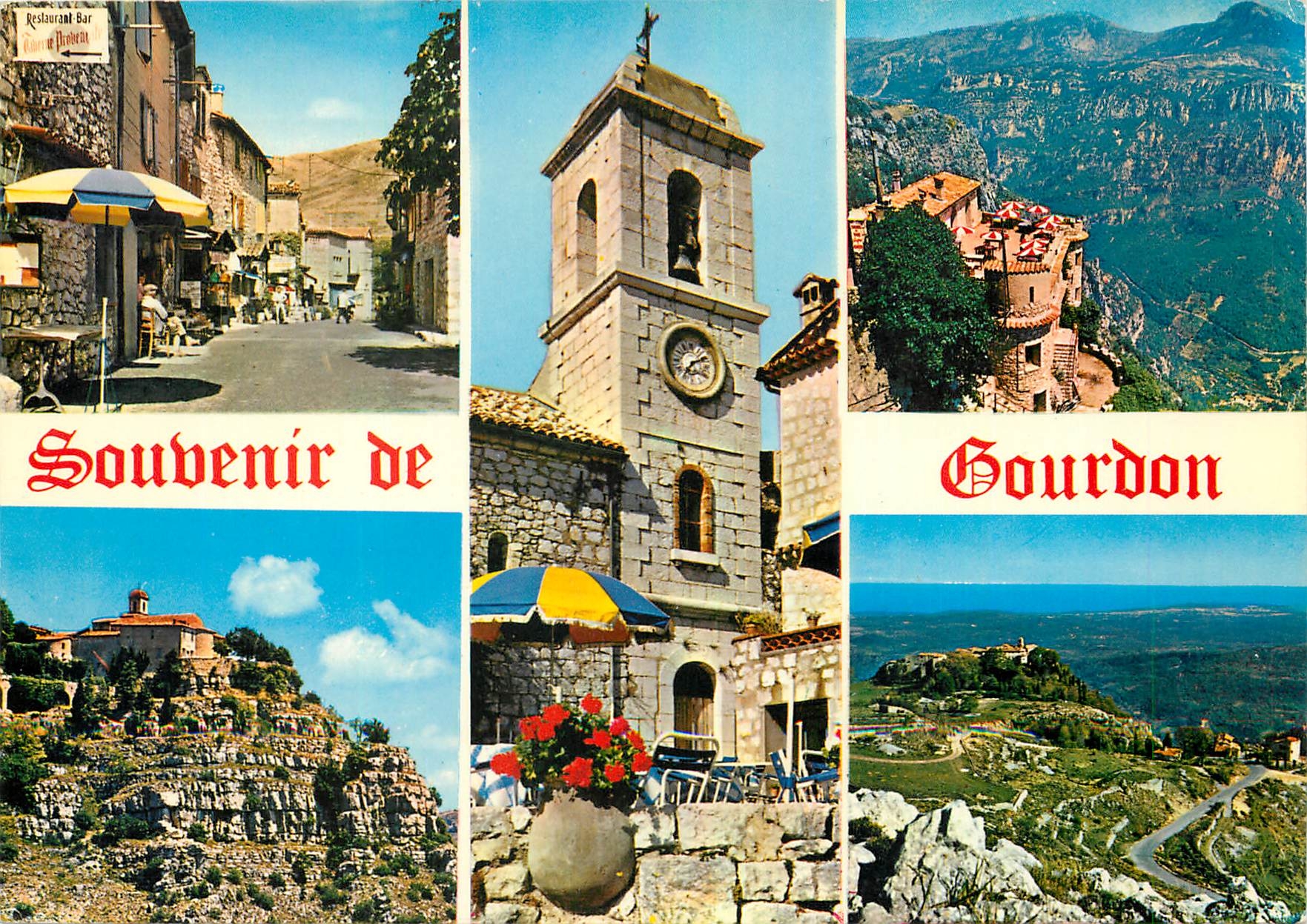 CPM Gourdon Alpes Maritimes Vue generale