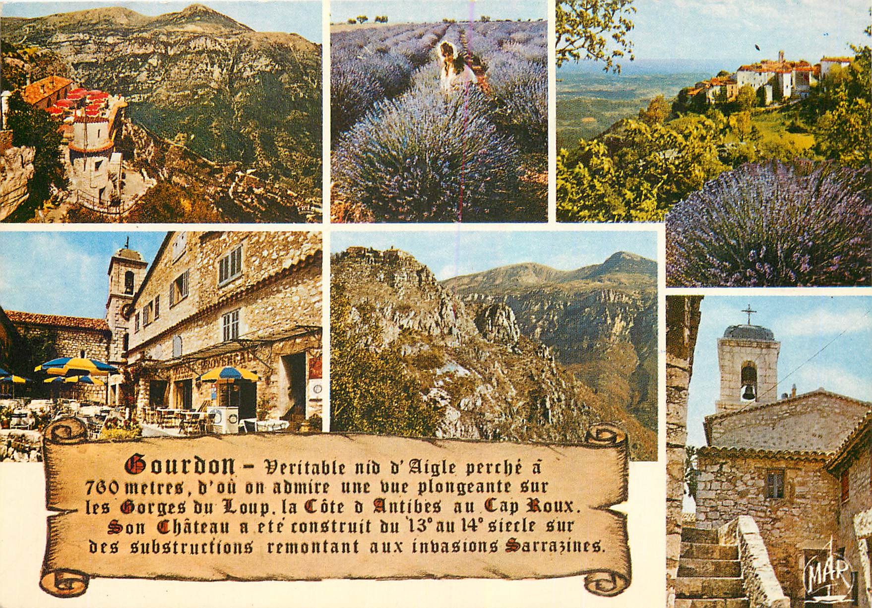 CPM La Cote d'Azur Souvenir de Gourdon 