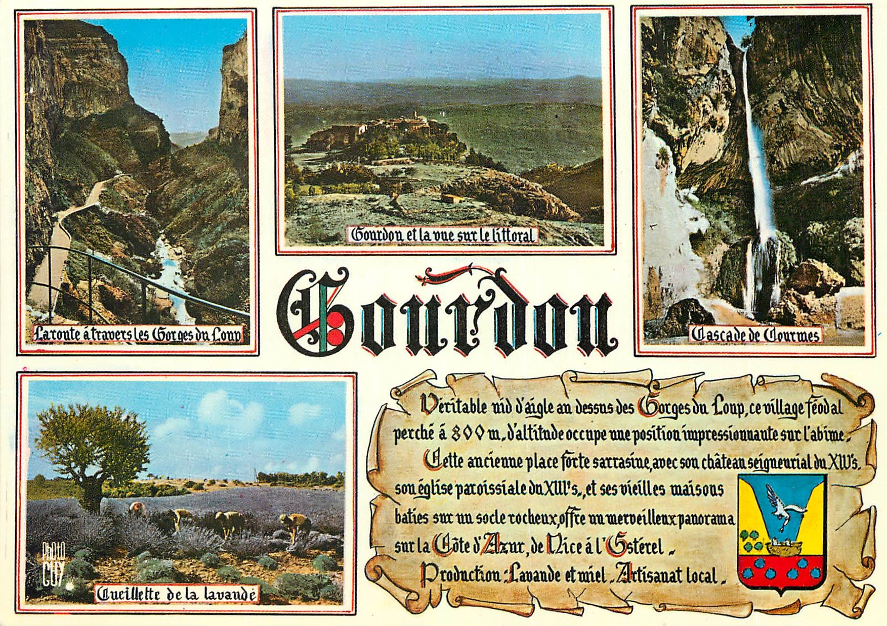 CPM Gourdon Alpes Maritimes 