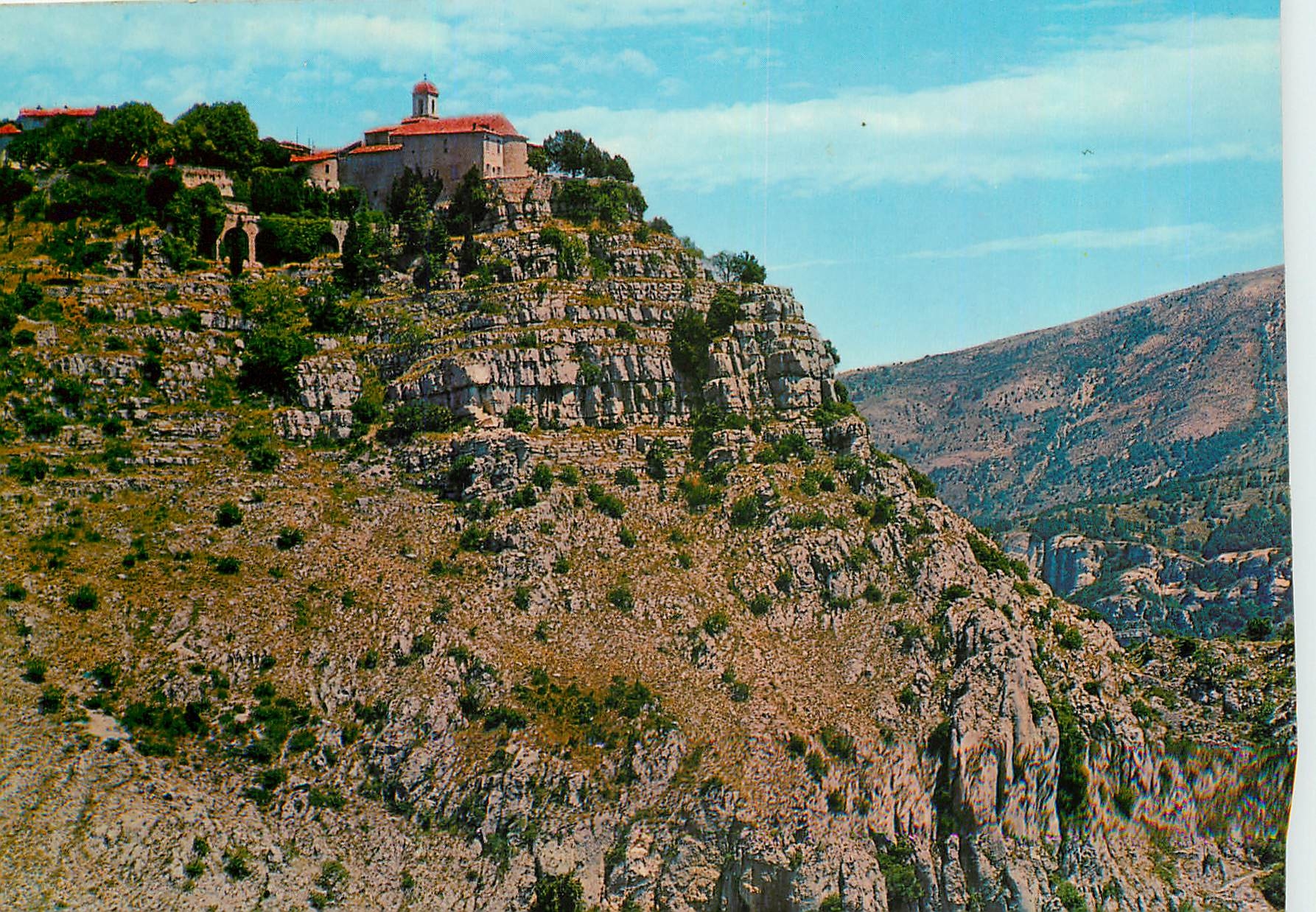 CPM Gourdon Cote d'Azur French Riviera Excursion des Gorges du Loup