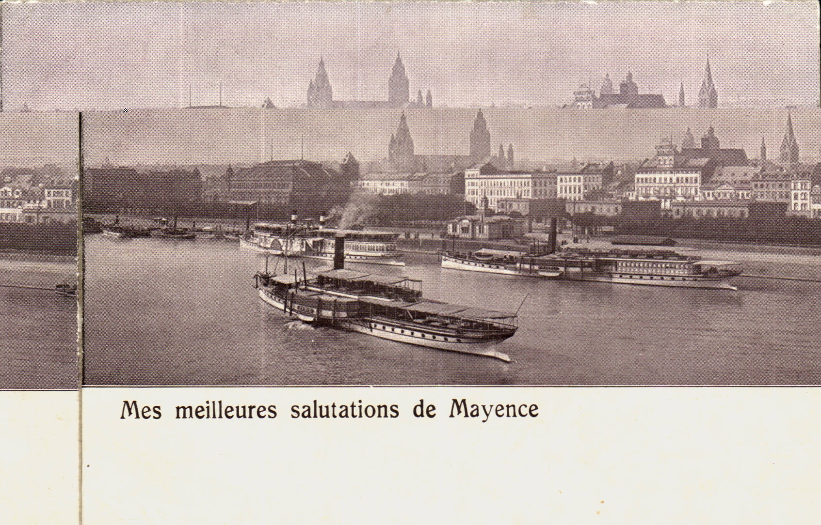Mainz-Mainz-my meillures greeting of Mainz - Boot Boats-CPA