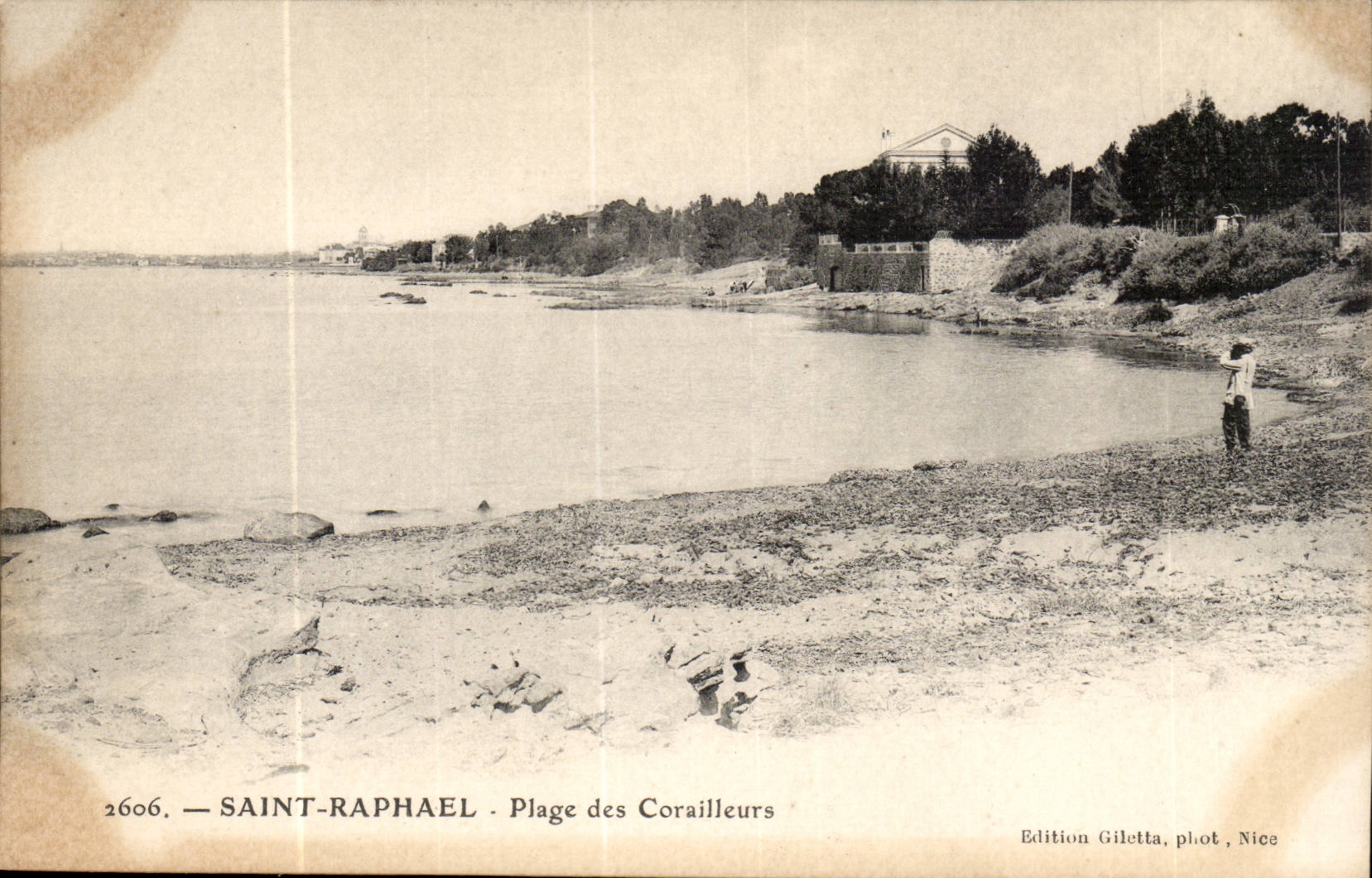 Str-RAPHAEL-Strand von Corailleurs- CPA