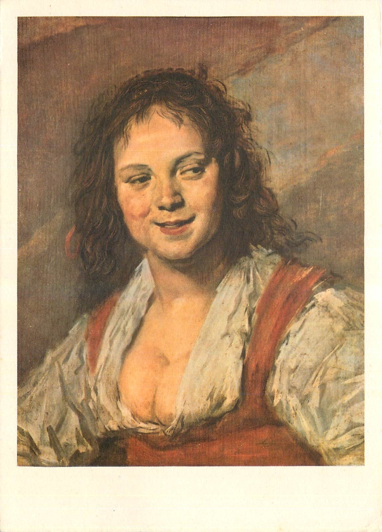 CPM Peinture Hollandaise Franz Hals 1580 1666 La Bohemienne Musee du Louvre 