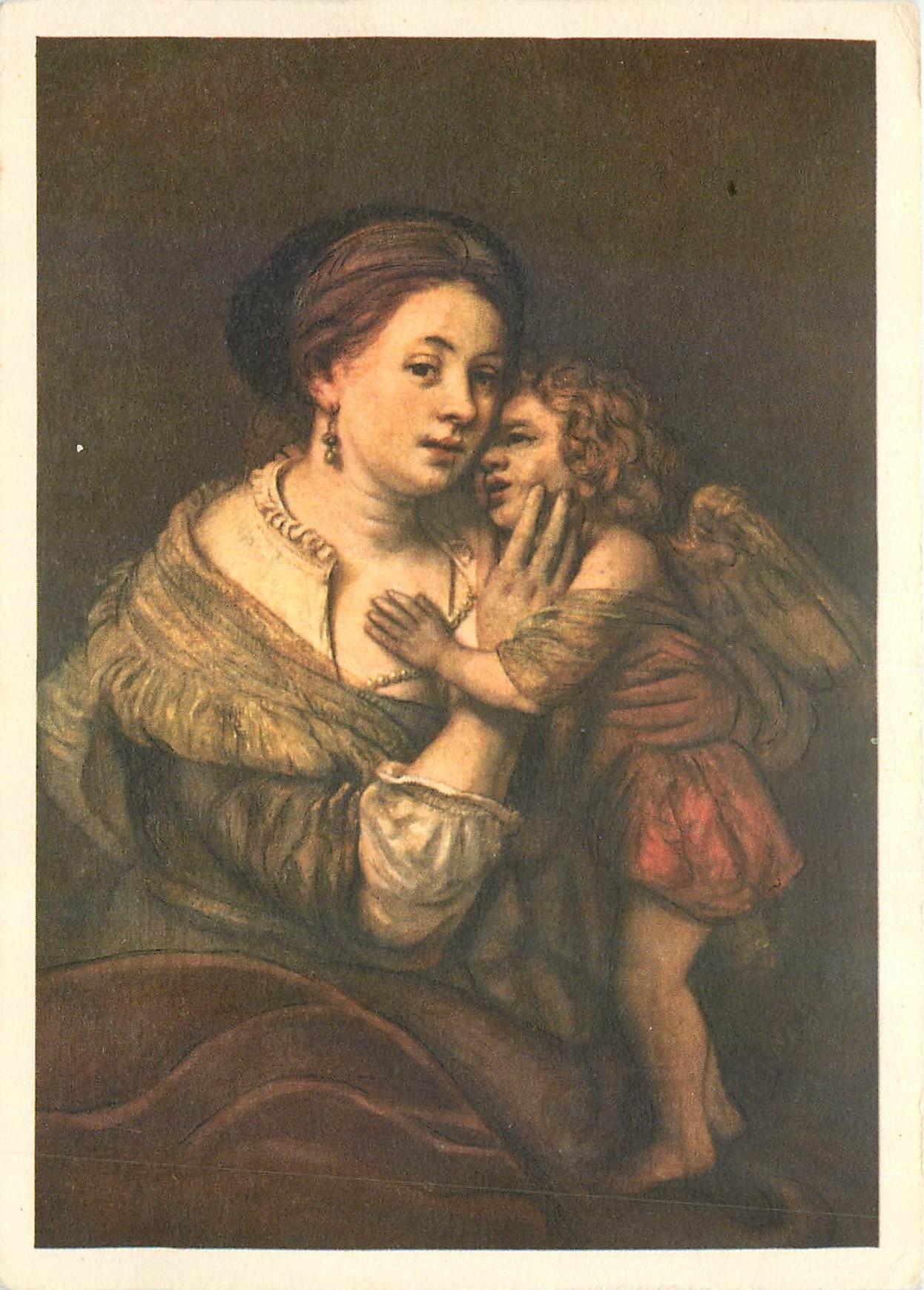 CPM Rembrandt Van Ryn Venus et l'Amour Musee du Louvre 